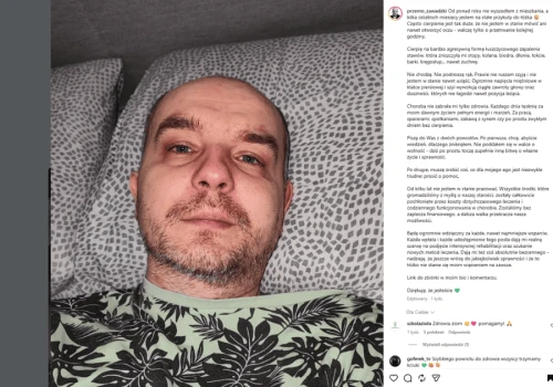 Zbiórka dla Przemka. Aktywista konopny potrzebuje pomocy