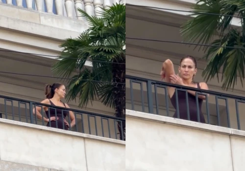 J.Lo przyłapana BEZ MAKIJAŻU na balkonie. Tak wygląda bez grama tapety