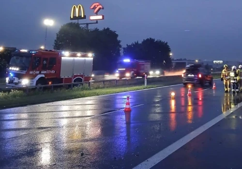 Mężczyzna potrącony na autostradzie A4 pod Krakowem