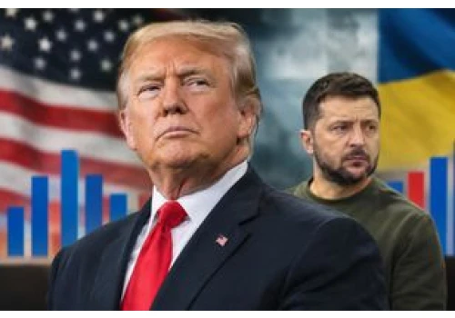 Trump nawet w Stanach cieszy się mniejszym poparciem niż Zełenski