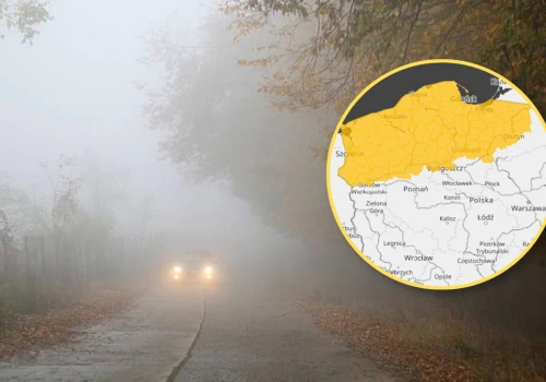 IMGW wydał ostrzeżenia na noc. Część Polski spowije gęsta mgła