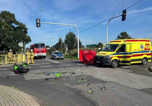 Śmiertelny wypadek. Nie żyje motocyklista