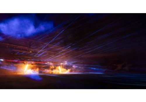Lasery rozświetliły stadion Wisły. Widowisko Lord of Lasers zawitało do Krakowa