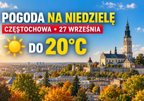 Słoneczna niedziela w Częstochowie. Po chłodnym poranku nawet 20°C!