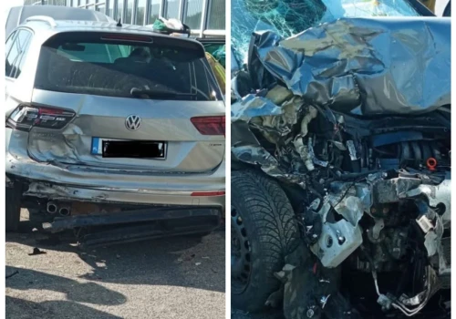 Zderzenie dwóch samochodów na A4. Dwie osoby poszkodowane