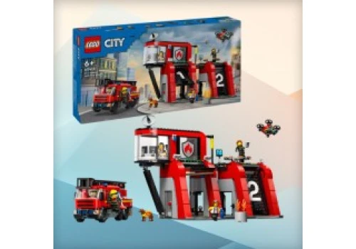 LEGO City Remiza strażacka z wozem strażackim za 219,99 zł (cena kat. 339,99 zł) w polskich sklepach