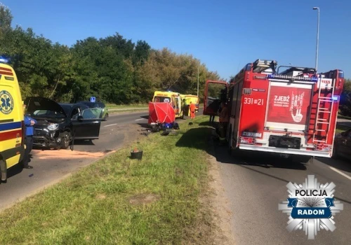 Śmiertelny wypadek motocyklisty