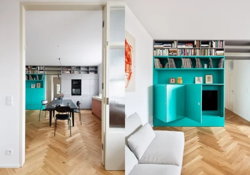 Ma 77 m², ale wnętrze wydaje się większe. Pomogły szklane drzwi i jeden sprytny mebel