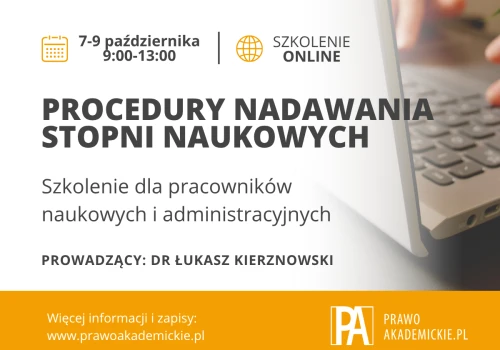 Procedury nadawania stopni naukowych