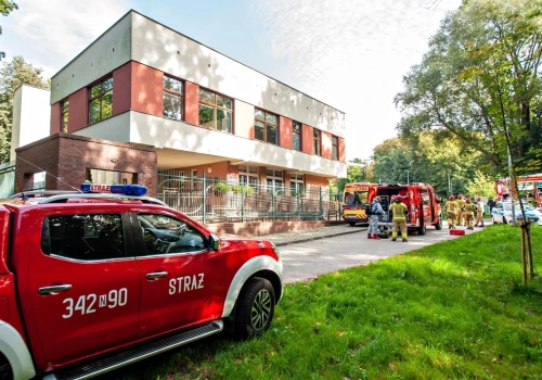 Pożar w placówce przy Mazurskiej. Ewakuacja wychowanków i pracowników (aktualizacja)