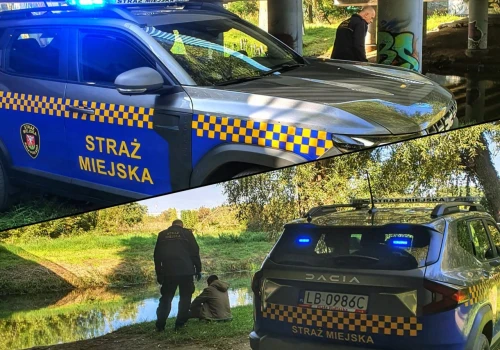 Mężczyzna leżał nad rzeką w Białej Podlaskiej. Mieszkaniec zaalarmował straż miejską