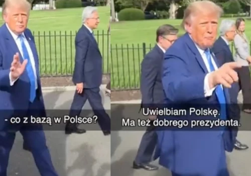 Donald Trump zauważył dziennikarza TVN-u. Prezydent od razu skorzystał z okazji