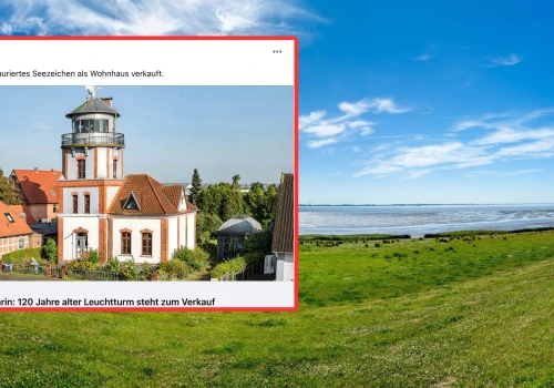 120-letnia latarnia morska w Niemczech wystawiona na sprzedaż. Cena zwala z nóg