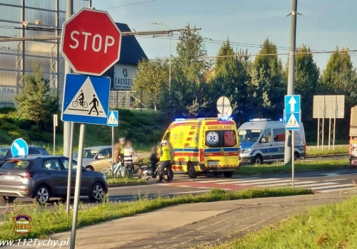 Potrącenie dziecka na rowerze w Tychach. Chłopiec trafił do szpitala