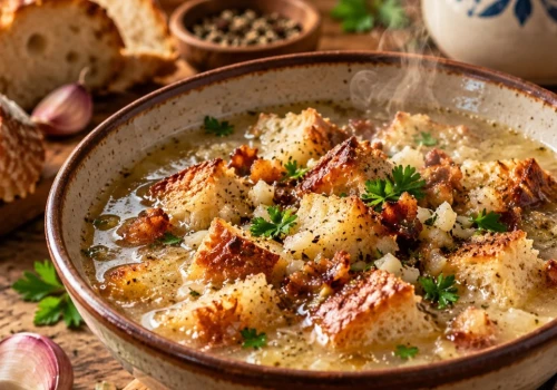 Prosta zupa z czerstwego chleba. Tani przepis, o którym mało kto pamięta