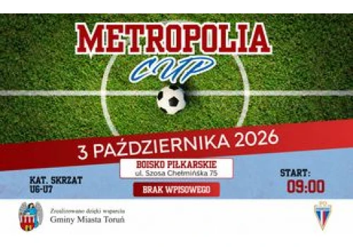 Najmłodsi piłkarze z całej Metropolii zagrają w Toruniu. Powalczą o Metropolia Cup