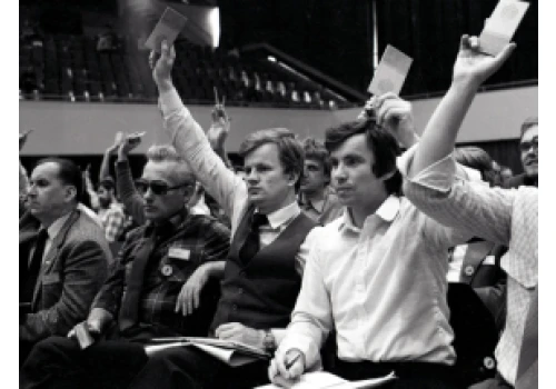 Pierwszy od 36 lat pokaz filmu z historycznego zjazdu „Solidarności” w hali Olivia