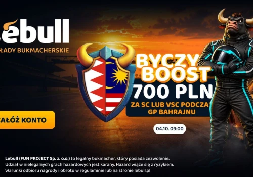 GP Bahrajnu w… deszczowej Malezji! 700 zł za SC lub VSC podczas wyścigu