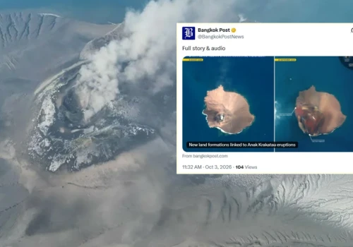 Po erupcji wulkanu na morzu pojawiły się dwie nowe wyspy