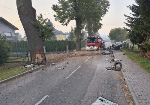 Śmiertelny wypadek w Skidziniu. Nie żyje 20-letni kierowca