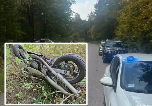Tragiczny finał jazdy motocyklem. 44-latek wypadł z drogi i zginął na miejscu