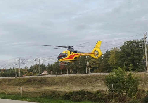 Dramat w Pomiechówku. Dziecko poparzone gorącym płynem, lądował śmigłowiec LPR
