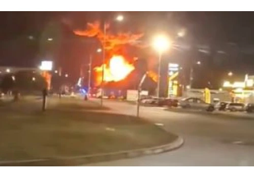 Potężny pożar hali w Słubicach. Spłonął sprzęt AGD