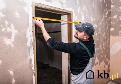 Dokładnie zmierzył otwór przed zamówieniem drzwi. Przy montażu okazało się, że brakuje kilkunastu cm