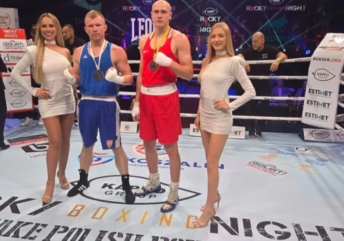 Spartanin Kacper Czerwiński na gali Rocky Boxing Night 25