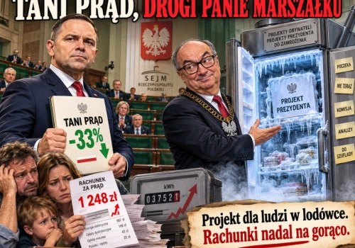 Tani prąd, drogi Panie Marszałku – felieton polityczny Tomasza Trzcińskiego