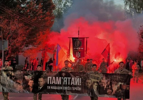 Dzień Obrońców Ukrainy. Oficjalne obchody połączone z czczeniem nazistów