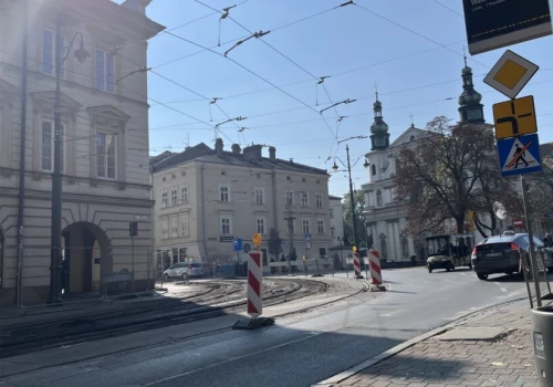 Szyny znikają z ul. Stradomskiej. Tramwaje wrócą dopiero w połowie grudnia