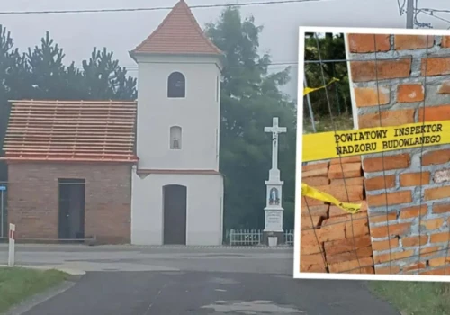 Mieszkańcy sami odbudowywali kapliczkę. Prace przerwał donos do inspektora