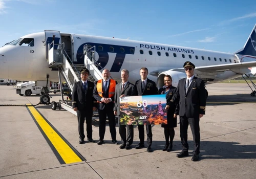 60 lat rejsów Polskich Linii Lotniczych LOT z Katowice Airport