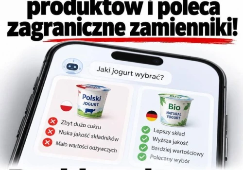 Sztuczna inteligencja wymyśla wady polskich produktów i poleca zagraniczne zamienniki!