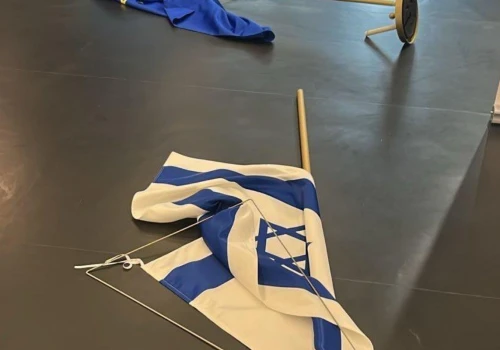 Burza w Parlamencie Europejskim. Flagi Izraela i UE zerwane z wystawy