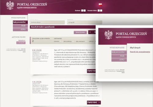 Sprawa plagiatu: błąd na stronie MS uniemożliwia zapoznanie się z uzasadnieniem