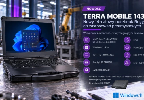 Wortmann wprowadził do oferty 14-calowy notebook Rugged – Terra Mobile 1433