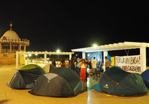 Lanzarote: protestujący rozbili obozowisko w sprawie kryzysu mieszkaniowego