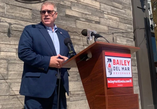 Republikanin Darren Bailey jest przekonany, że w listopadzie wygra wybory na gubernatora Illinois z Demokratą JB Pritzkerem