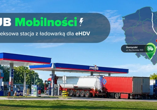 Moya stawia na eHDV. 400 kW w Gorzyczkach przy autostradzie A1