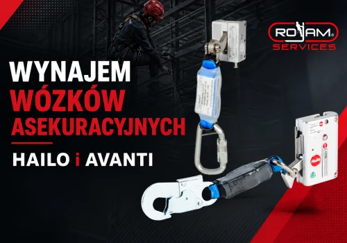 Wózki asekuracyjne HAILO i AVANTI na wynajem. Rozwiązanie dla firm z branży wiatrowej