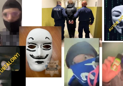Mazowieccy policjanci zatrzymali nieletnich za groźby i filmiki w sieci