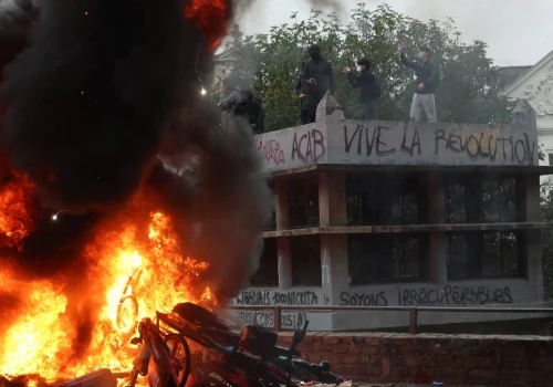Bruksela jak po bitwie. Pokojowy protest przerodził się w zamieszki