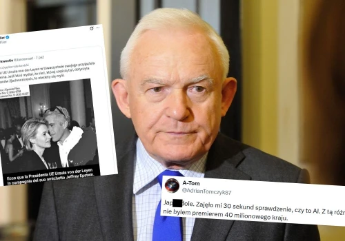 Leszek Miller łyknął fejka przedstawiającego Ursulę Von Der Leyen z Epsteinem