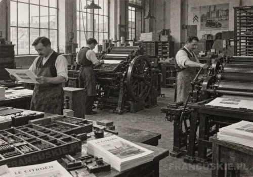 Citroën zbudował w fabryce własną wielką drukarnię. Miliony broszur, książek i almanachów