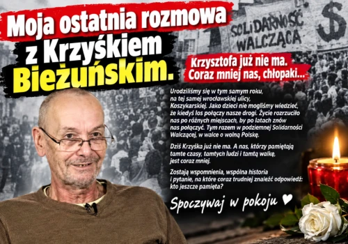 Moja ostatnia rozmowa z Krzyśkiem Bieżuńskim