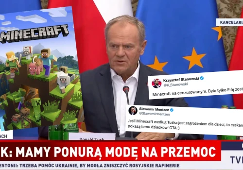 Premier Tusk jako źródło przemocy wśród młodzieży wskazał grę Minecraft