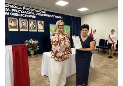 Szkoła Podstawowa w Ciełuchowie koło Kikoła zyskała imię Przyjaciół Ziemi Dobrzyńskiej
