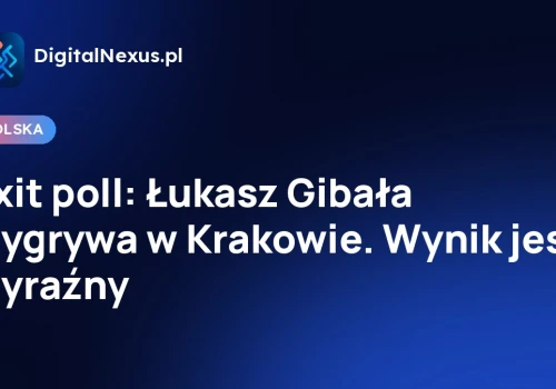 Exit poll: Łukasz Gibała wygrywa w Krakowie. Wynik jest wyraźny